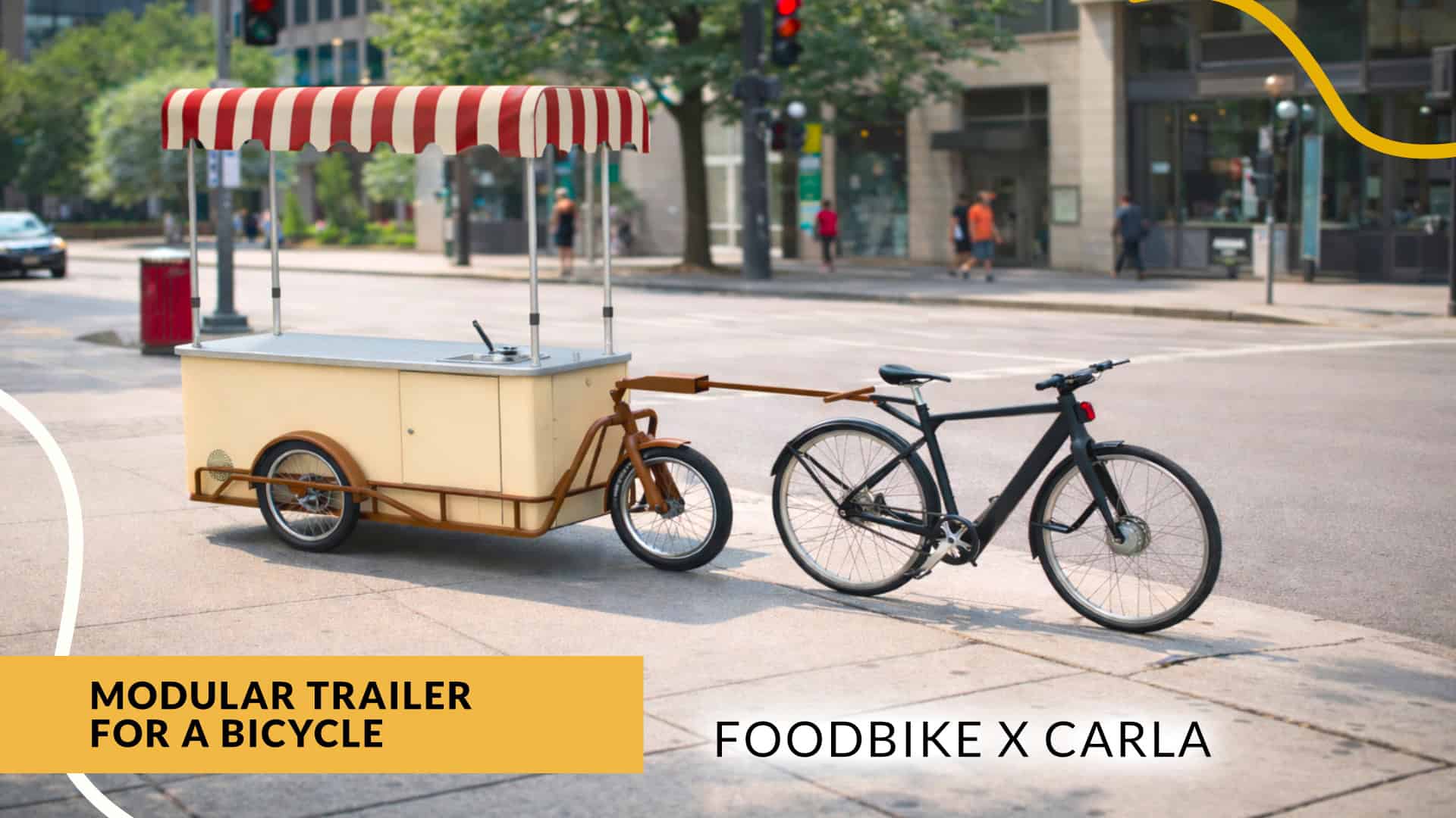 gastronomy bicycle trailer